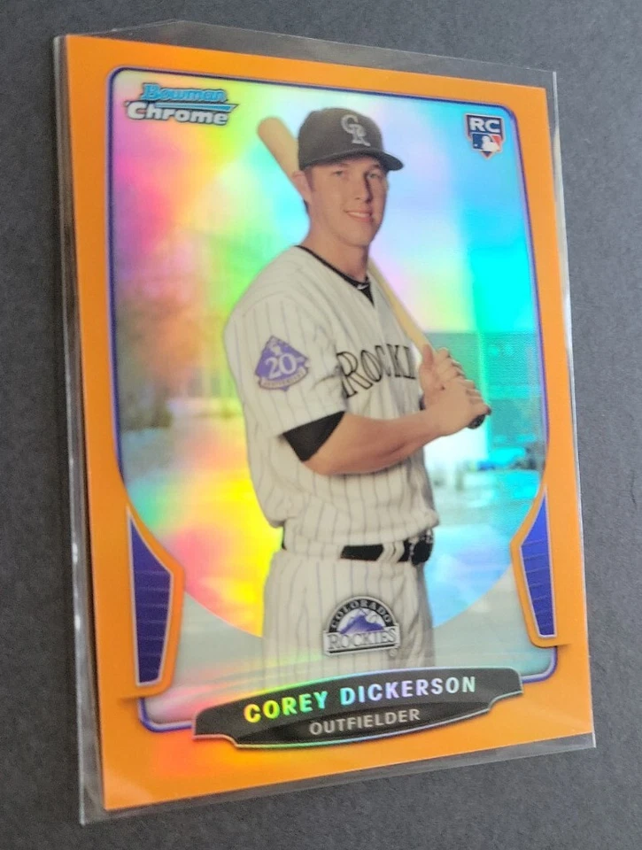 Corey Dickerson 2013 Bowman Chrome Draft Naranja Ref RC #23/25 *VER DESCRIPCIÓN  Foto 4 de 4