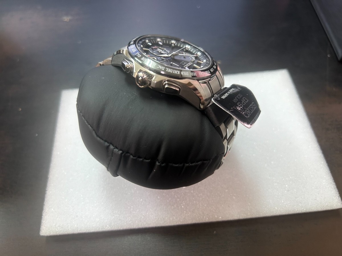 Seiko Astron SBXB045 GPS Solar Dia-Shield Titanium 100m Mens Watch