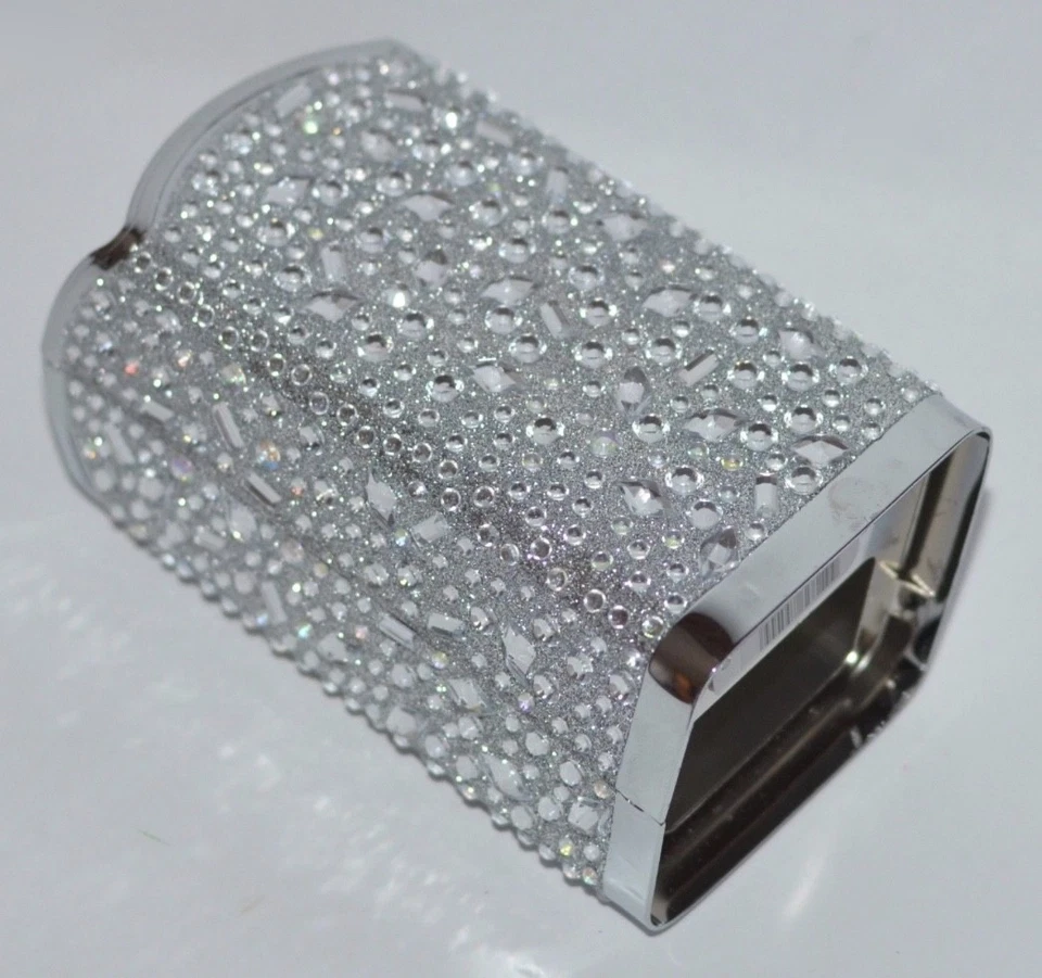 NEW BATH & BODY WORKS SILVER TOSSED GEMS GENTLE FOAMING HAND SOAP SLEEVE HOLDER - Image 3 of 4