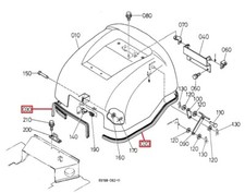 6919143550 & 6919143510 Bonnet Seat Kit Fits Kubota "K008" (Special Order)