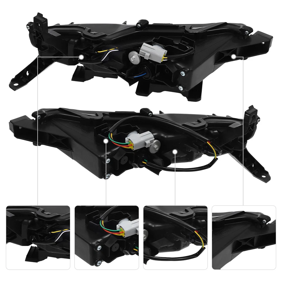 ¿Para 20-22?Lexus RX350 RX450h LED DRL Luz antiniebla Lámparas de circulación diurna Par LH&RH Foto 4 de 4