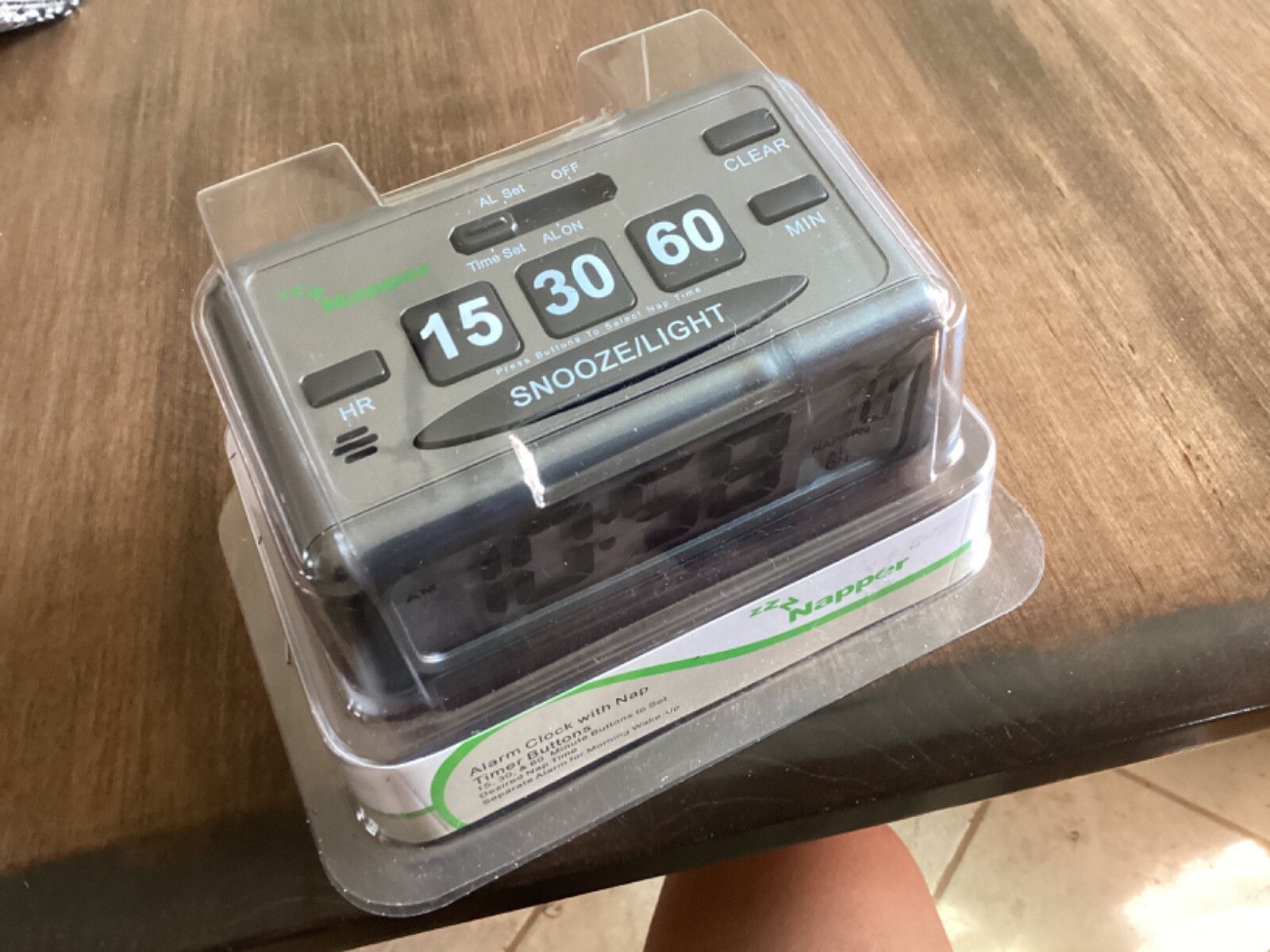 Alarm Clock Set Your Own Nap Time Lcd Screen Display -napper alarm clock-image