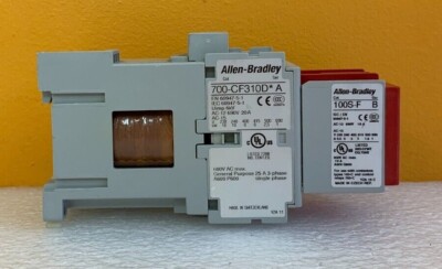 Allen Bradley 700-CF620DJC  20 A, 6NO / 2NC Contacts, Industrial Relay. Tested!