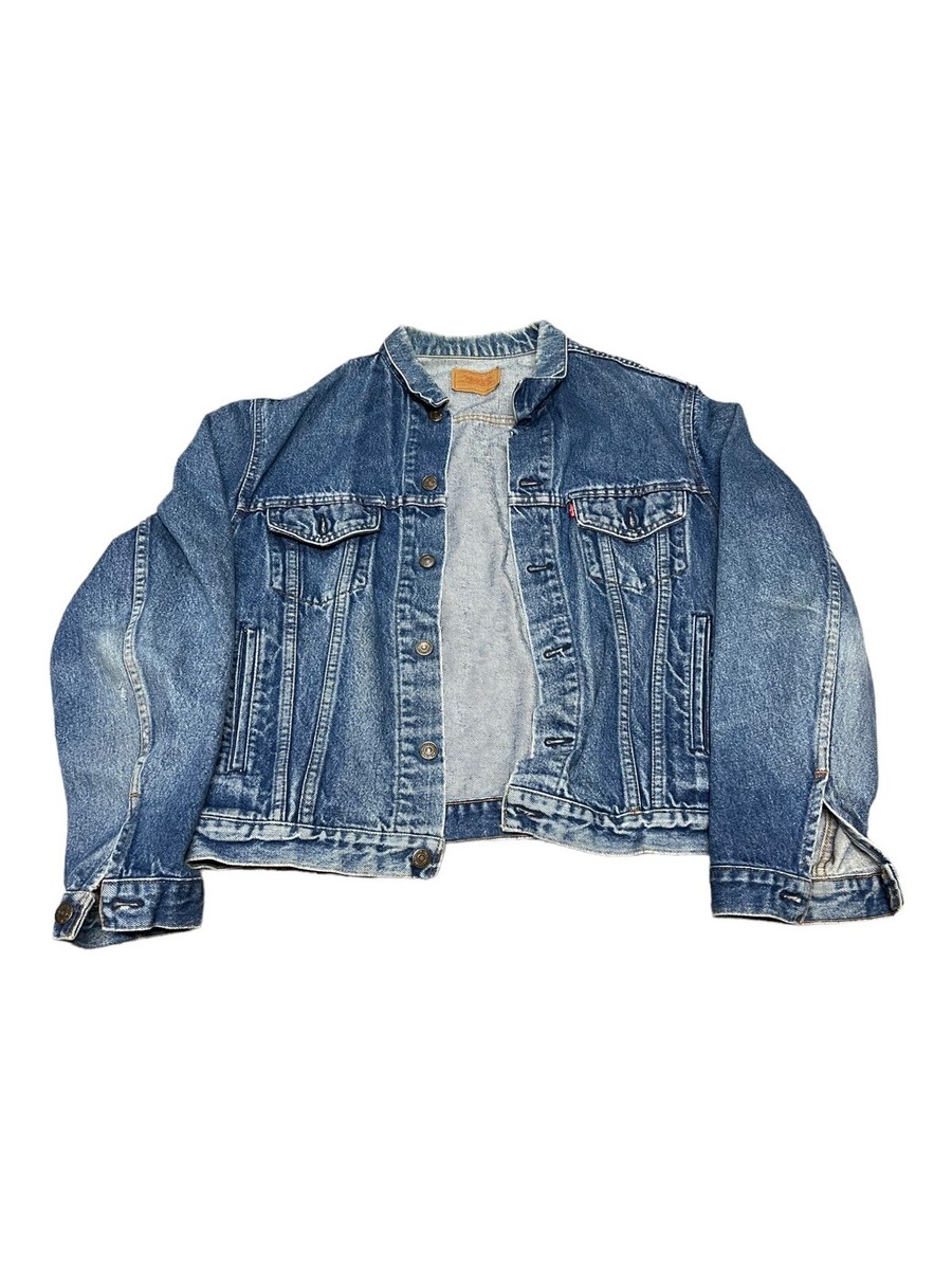 Vintage Levi's Denim Jacket Size 46 70570 Retro Trucker Jean Vintage Levi's Denim Jacket Size 46 70570 Retro Trucker Jean