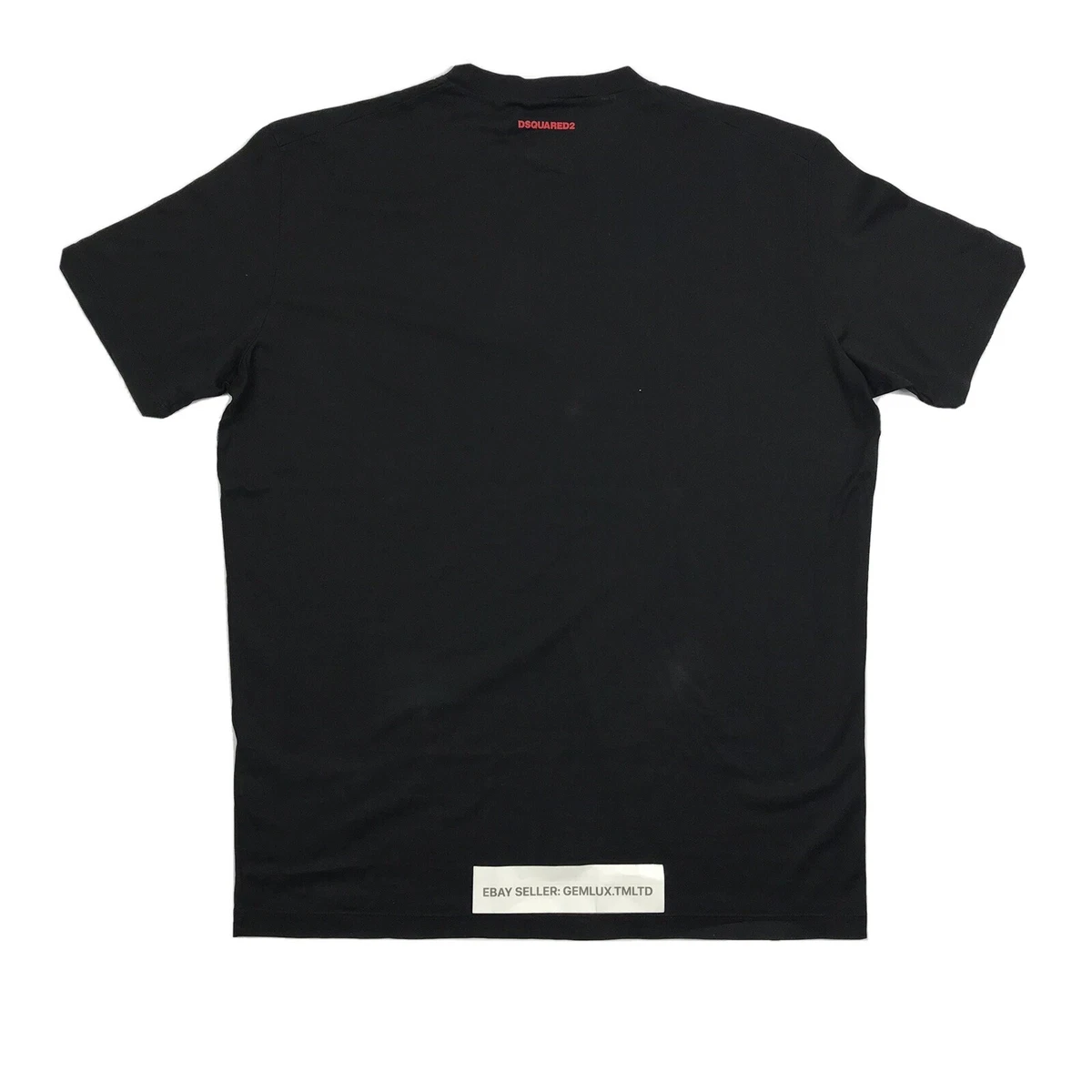 DSQUARED2 3D PRINT BLACK T SHIRT SIZE XL
