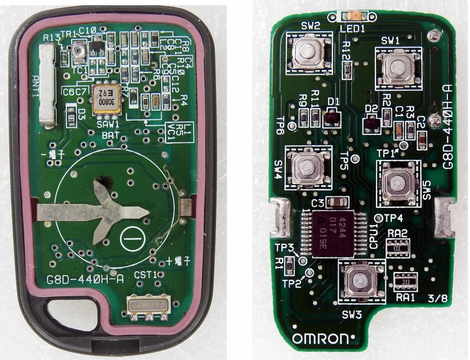 keyless remote 72147-S0X-A01 car control 2000 Honda Odyssey key fob OEM minivan - Image 2 of 4