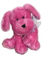 2009 Animal alley Hot Pink Puppy with Bow 9" Plush