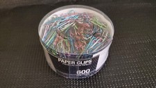 600 PCS Metal Paper Clips in Assorted Colors