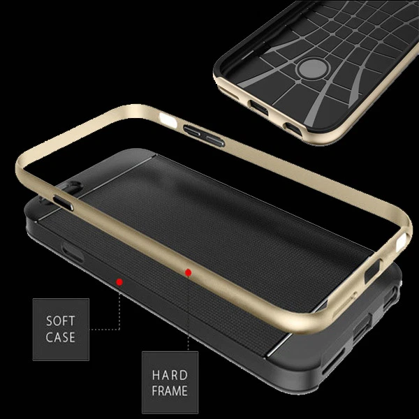 Capa protetora Slim Armor camada dupla à prova de choque para Sony Xperia Z3 Z5, M5,4, XA - Imagem 4 de 4