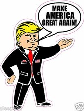 Donald Trump President MAKE AMERICA GREAT AGAIN Funny Decal Sticker