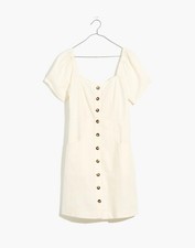NEW Madewell Linen-Cotton French Style Mini Dress Size 6