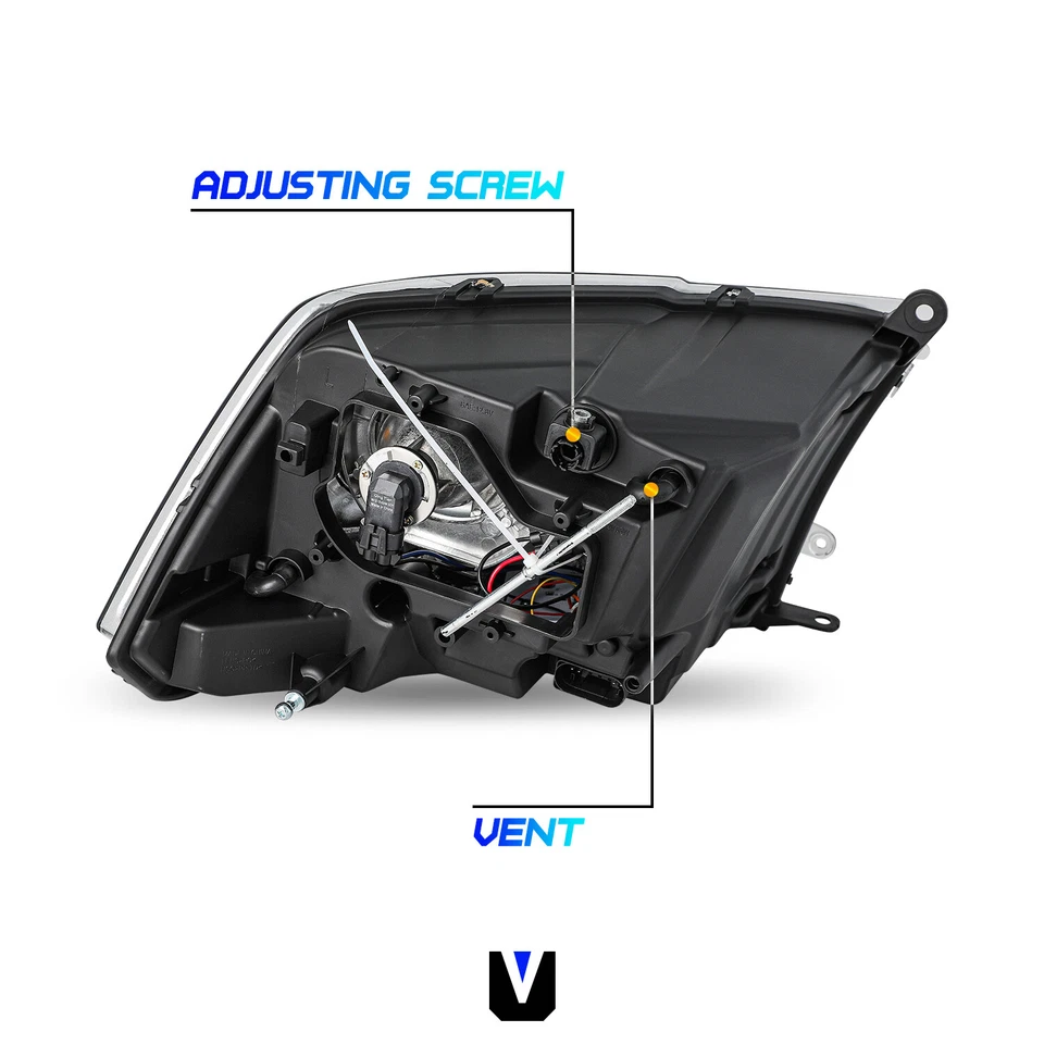 Faros proyectores estilo fábrica para Dodge Ram 1500 2500 3500 LED DRL 2013-2018 Foto 3 de 4