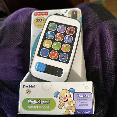 Fisher Price Laugh and Learn Smart Phone 20+ songs, sounds tunes and  phrases NEW