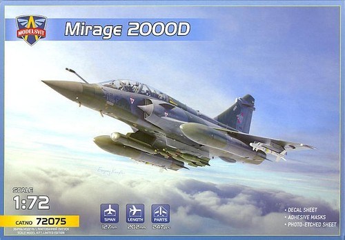 Modelsvit Modelle 1/72 DASSAULT MIRAGE 2000D mit SCALP-EG Rakete