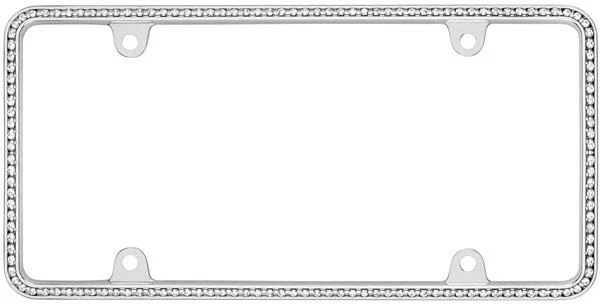 Pearlesque License Plate Frame - Cruiser 18130: Crystals & Pearls That Sparkle Foto 2 de 2