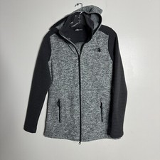 The North Face Jacket Fleece Women's Gray Small Hooded Full Zip