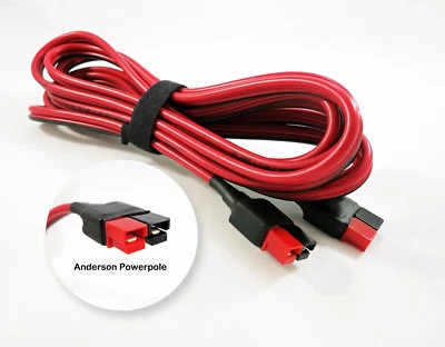 POWER JUNCTION 10' foot Extension Jumper Cable fits ANDERSON POWERPOLE Sermos Cord 12AWG 45Amp