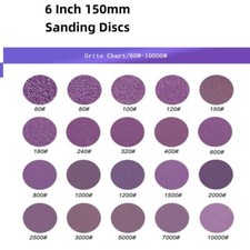 Sanding Discs Wet Dry Sanding Pads 6 Inch 150mm Hook  Loop Sheets 60-10000Grit