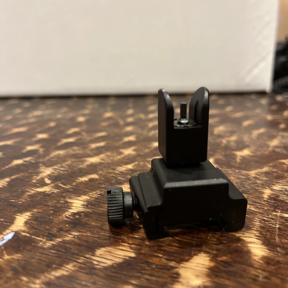 UTG Dual Aiming Aperture Low Profile Folding Flip-up BUIS Fore Rifle Sight 751 L - Image 3 of 4