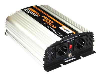 Wechselrichter 2000 Watt 24V zu 230V Mod. Sinus Spannungswandler NS USB 0% MwSt