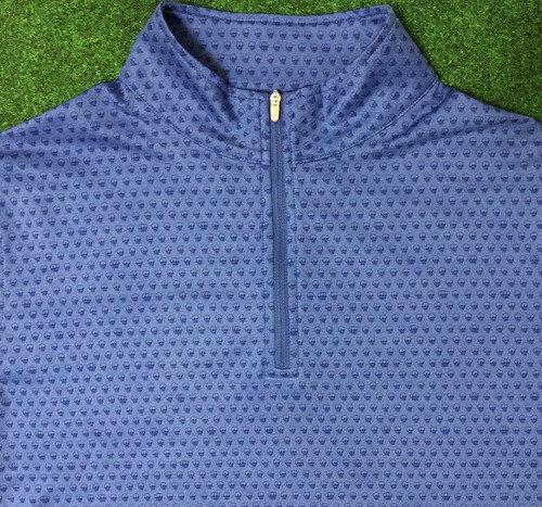 Peter Millar Golf Pullover Quarter Zip Mens Size Medium Seeing Double âSkullsâ | eBay