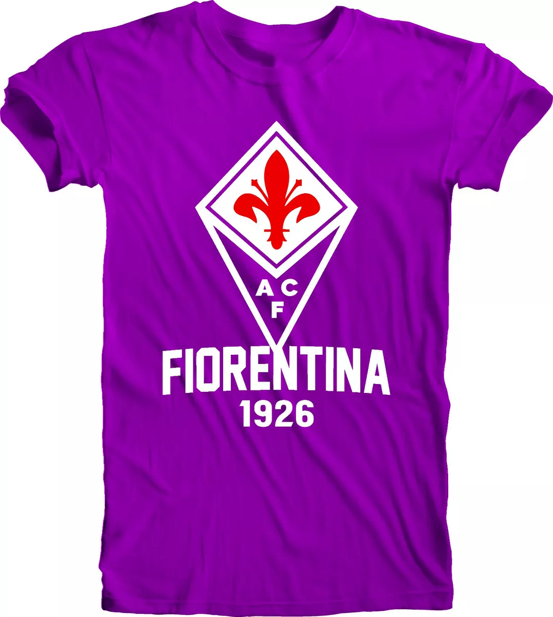 ACF Fiorentina Club Soccer Football Men's T Tee Shirt Handmade Team Sports  white