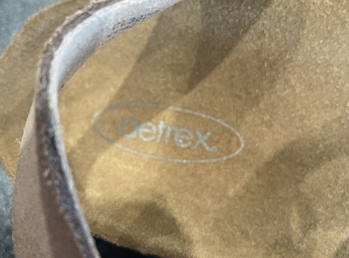 Sandalias Aetrex Adrianna Talla 9-9.5 WO’s Nubuck (gamuza) Gamuza y Suela de Cama de Corcho. Usado en excelente estado - Imagen 4 de 10