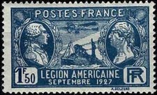 FRANCE 1927  LEGION AMERICAINE  YT n° 245  neuf ★ / MH (B)