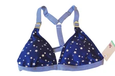 So NAVY STARS Swim Top Triangle with Buckle Straps Juniors SIZE L 11-13 NWT