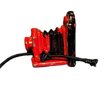 Dollhouse Red Diecast Metal Bellows Camera Vintage .75" X .75" X .50" PET RESCUE