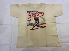 Rare Vintage 1950's Brooklyn Dodgers Original Small Childs Shirt