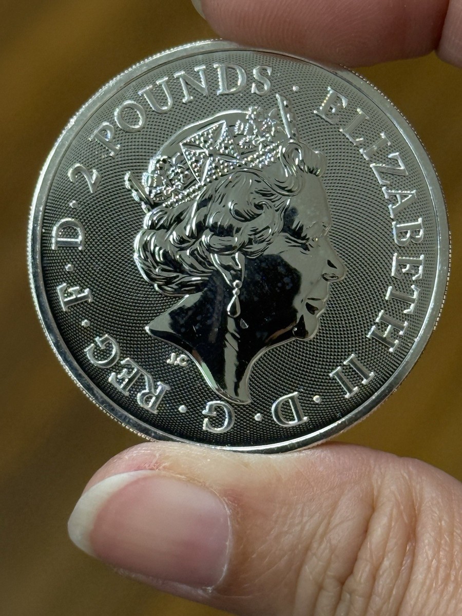 米国正規販売店購入2019 ロイヤルアームズBU 2019 Great Britain 2 Pounds The Royal Arms 1 oz 0.999 Fine