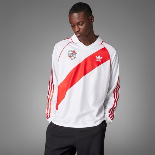 Adidas River Plate #9 1994 Retro Home Jersey White Long Sleeve IV7546 Size Small - Picture 3 of 11