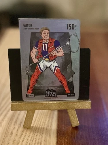 Bo Jackson Battle Arena ‘Gator’ Steve Spurrier Silver Battlefoil SP #SBF-27