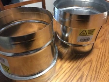 2 -Master Flow 7 in to 6 in Round HVAC Duct Reducer Galvanized Steel RX76