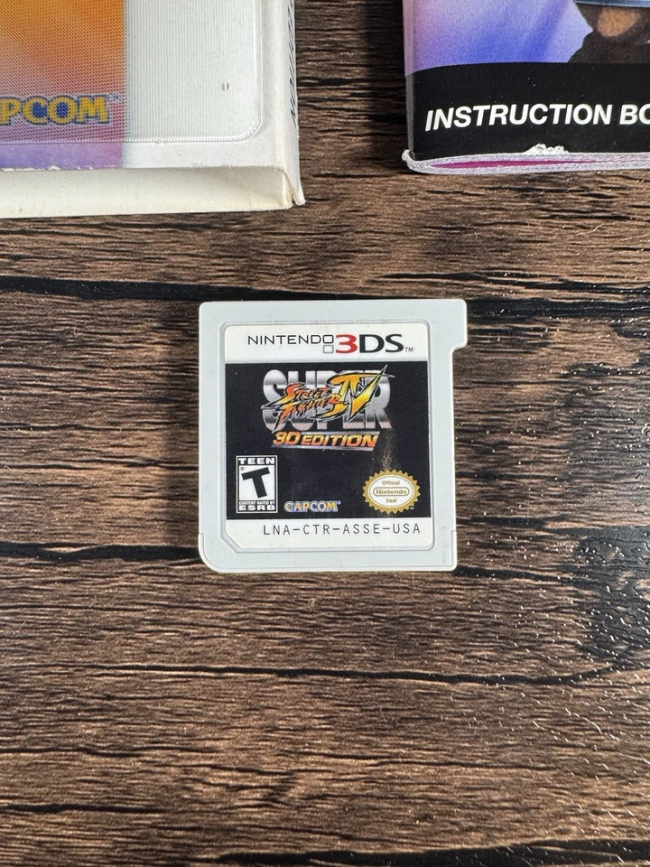 Super Street Fighter IV 3D Edition (Nintendo 3DS, 2011) CIB W Holo Slip Cover - Image 3 of 3