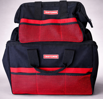 #ad CRAFTSMAN CMST513518 13 in amp; 18 in Zippered Tool Bag Combo Black $40.00