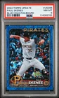 2024 TOPPS UPDATE BLUE HOLO FOILBOARD #US288 PAUL SKENES ROOKIE RC 26/999 PSA 8
