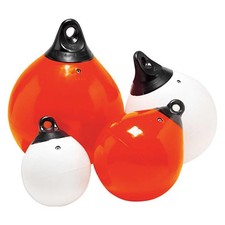 Taylor Made 1155 Tuff End 27" D White One Eye Round Inflatable Buoy