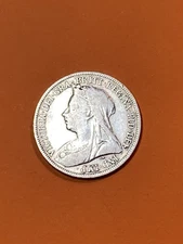 1900 Great Britain 🇬🇧 Silver Shilling (A2408)