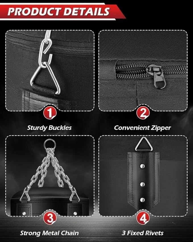 Boxsäcke für Erwachsene Hängender ungefüllt 120cm schwere Boxsäcke Kickboxsack - Bild 3 von 4