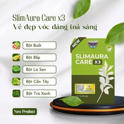 4x Giam can Slimaura Care X3- New model of Slimming care X3   Herbal fat burning