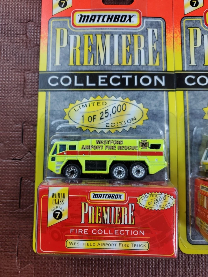 Matchbox Premiere Collection Fire Series 7 1996 juego completo de 6 camiones de bomberos Foto 4 de 4
