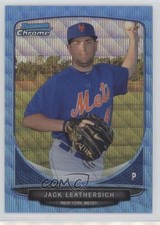 2013 Bowman Chrome Wrapper Redemption Blue Wave Refractor Jack Leathersich 0a1