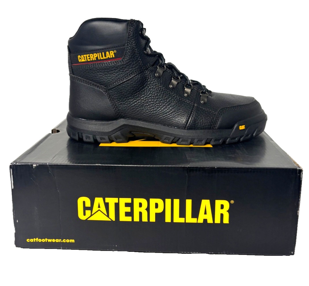 CAT Threshold Caterpillar Outline ST Steel Toe Boot Waterproof Sz Men’s 13