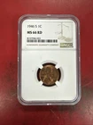 1946 S Lincoln Cent NGC MS66RD Uncirculated Red Wheat Penny 1C