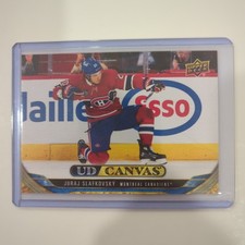 2024-25 Upper Deck Series 1 UD Canvas Juraj Slafkovsky (Card #C-54).