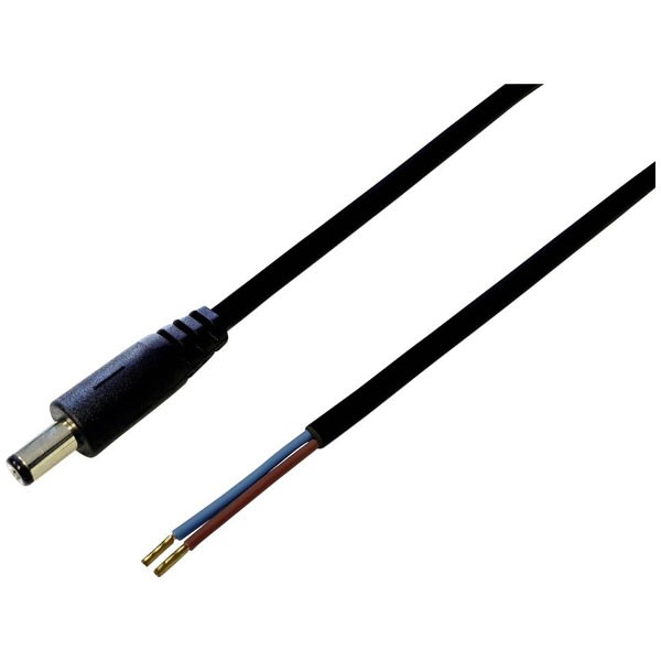 BKL Low Power Cable 5.50mm Plug-open ends 5m 1 piece