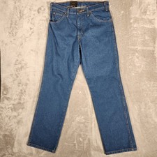 Dickies Jeans Men's 32X30 Blue Dark Wash Straight Cotton Workwear Pants C993RNB
