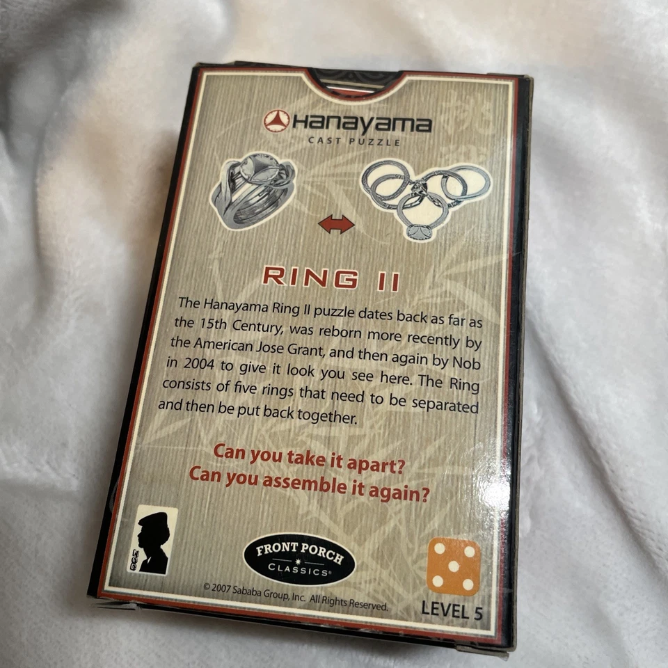 Anillo rompecabezas fundido Hanayama II nivel 5 Foto 3 de 4
